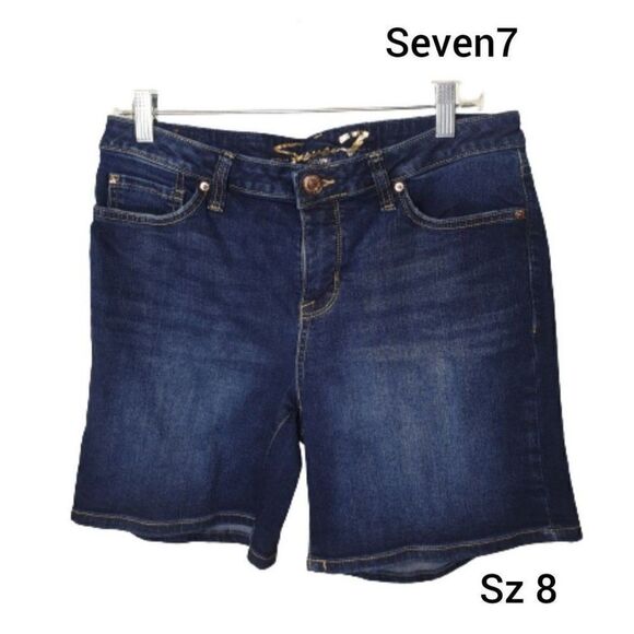 Seven7 Women's Jean Shorts 8 Weekend Denim Shorts Relaxed Size 8 NWOT - Picture 1 of 8